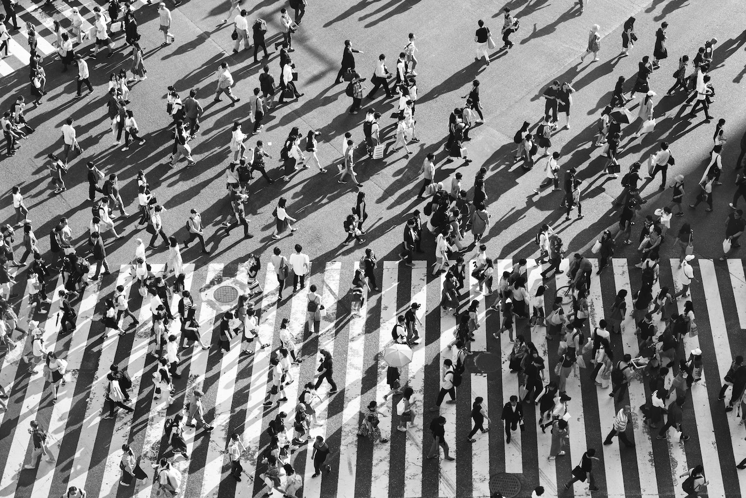 Busy crowd in the street